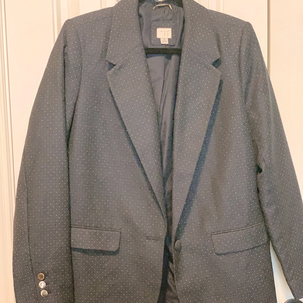 Navy Blue with gold Blazer